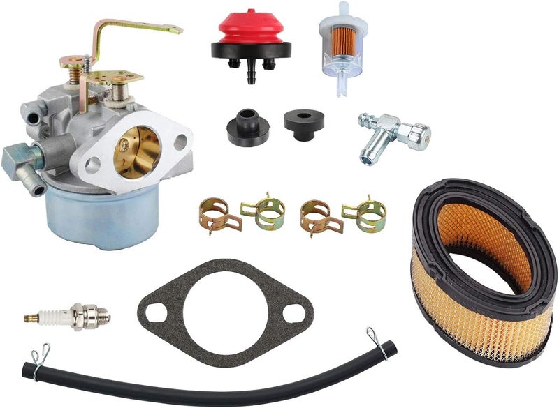 640152 Carburetor for Tecumseh 640152A 640023 640051 640140 640260B HM80 HM90 HM100 8hp -10hp Tecumseh Engine Coleman PowerMate 5000 watt Generator Carb with Air Filter Spark plug